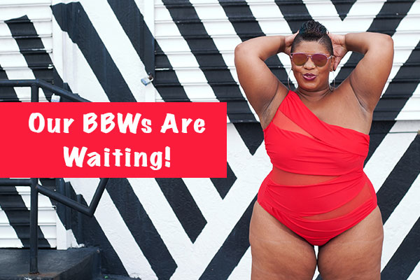 bbw in red swimsuit