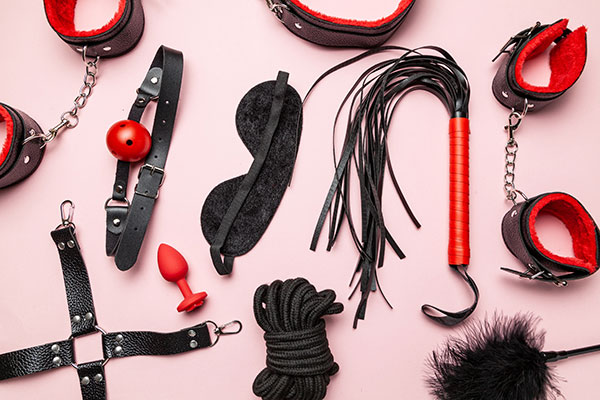 red and black bdsm toys