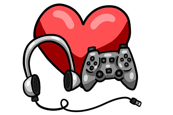 animated controller and heart